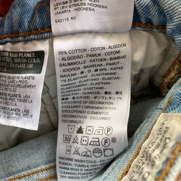 Levi’s 501 Dibs Tape Denim Shorts - Picture 4 of 9